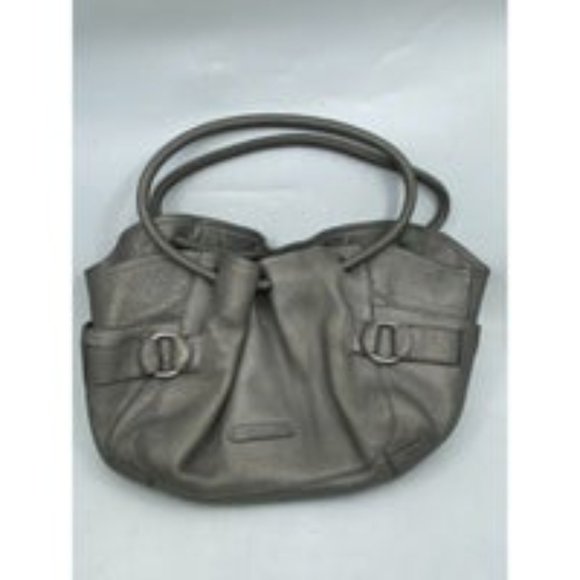 COLE HAAN Gray Large Leather Tote/ - Picture 2 of 4